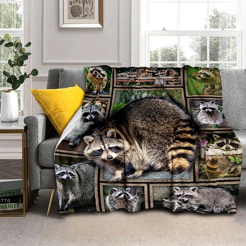 Animal Blanket Elephant Wolf Cow Highland Cattle Dog Flannel Blanket Super Soft Fleece Throw Blanket for Bedroom Couch Sofa Gift