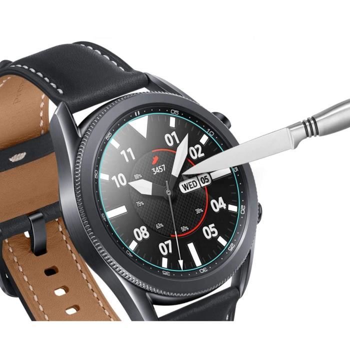 Verre Trempé pour Samsung Galaxy Watch 3 45mm [Pack 2] Film Vitre Protection Ecran Montre Connectée Phonillico®
