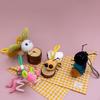 1 Pièce Série d'Insectes Simulés Moustique Pendentif Peluches Kawaii Lucioles Coccinelles Araignées Poupées Porte-clés Pour Cadeau d'Enfants