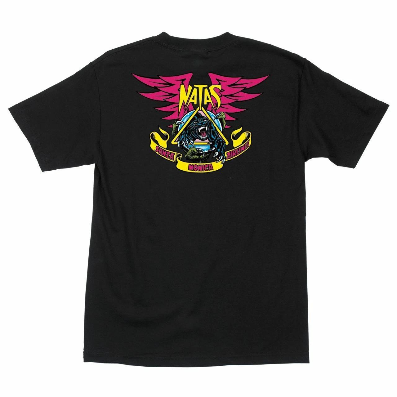 Santa Monica Airlines Natas Kaupas PANTHER LIMITED Skateboard T Shirt BLACK XXXL