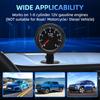Car Tachometer Gauge 0-8000RPM Car Meter Black Case With White LED tacho For 1-8 Cylinders Gasoline 2" 52mm RPM Tachometer