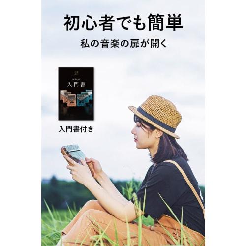 JINSELF Kalimba, 17-Key Beginner Set, Pre-Tuned, Sheet Music, Beginner's Guide, Case, Finger Cots, Musical Instrument, Thumb Piano for Kids, Mahogany,