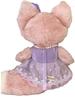 Stella Lou Plush Size Purple Lace Dress with Ribbon and Pearl Fits Cookie Ann and Princess Style Costume, Small, Necklace, Rinabelle,