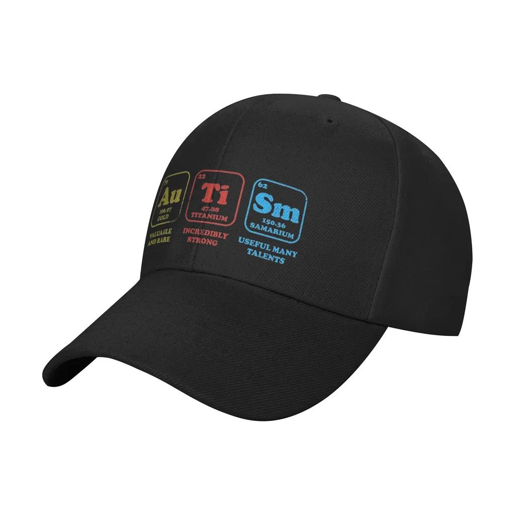 Spring Autism Awareness Periodic Table Baseball Cap Outdoor Gym yk Funny Sun Hip Hop Hats Unisex Women Breathable Baseball Caps