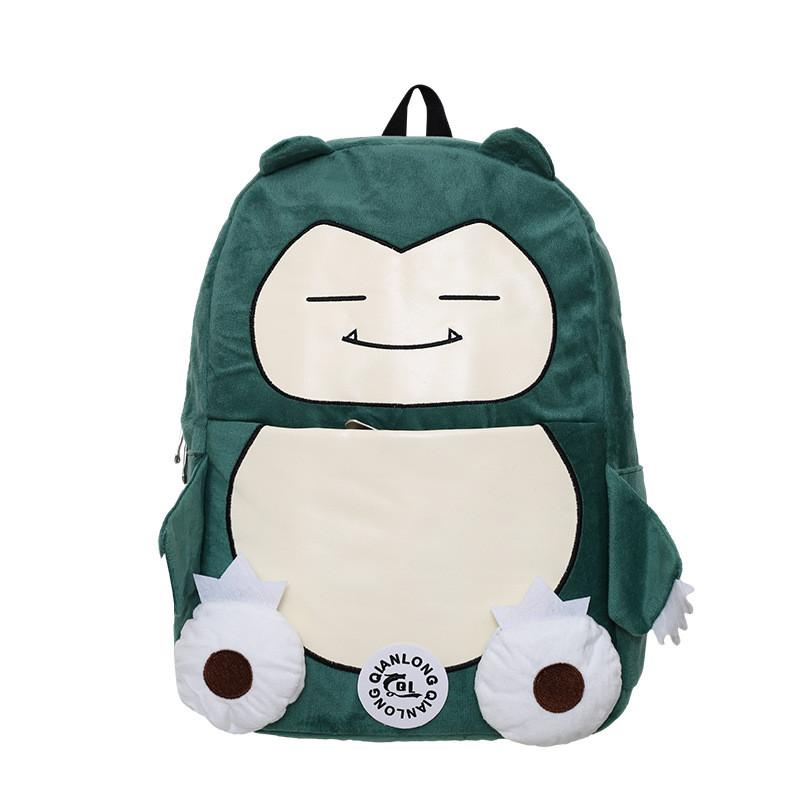 Snorlax Pokmon Cute Plush Backpack Couple Backpack For Students And Use Daily