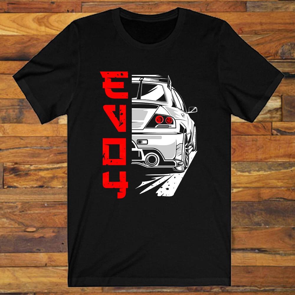 Lancer EVO Evolution 4 IV Racing Car Men s Black  S-5XL L