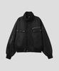 Ourseaz High-Neck Bomber Jacket - Black