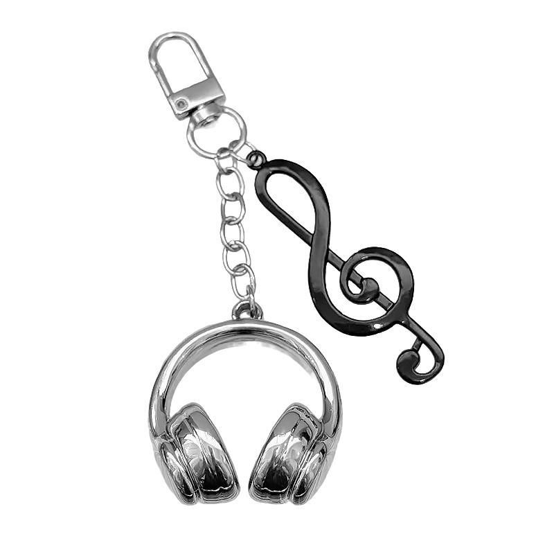 1PC Mobile Phone Pendants Y2K Keychains Airpods Pendant Pendants Minimalist Style Music Note Design Cool Multicolor