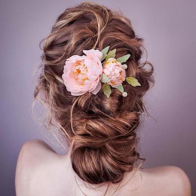 1 Stück Simulierte Blume Haarspange Antikes Kostüm Accessoire Braut Brautjungfer Kopfschmuck Hochzeitsfeier Haarstyling-Accessoires