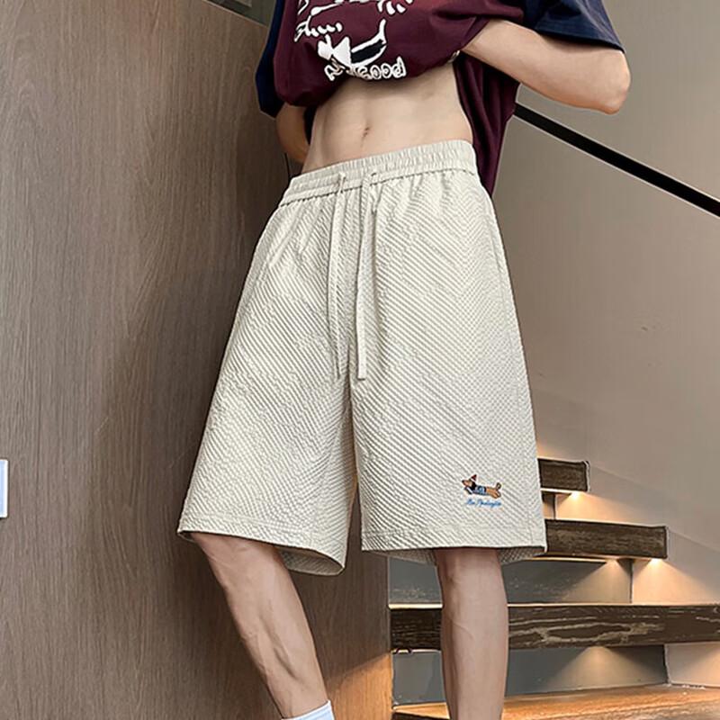 NASA MARVEL Men's Summer Wide-Leg Five-Point Shorts