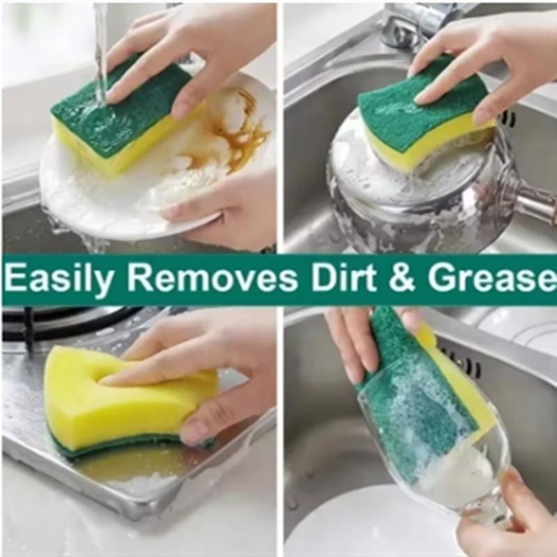Highly Absorbent Double-sided Sponge Magic Cleaning Pot Rust Sponge Cleaning Brush Kitchen Cleaning Tool