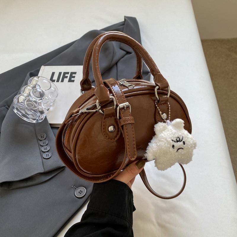 Chic Cross-border Fashion Pu Handbag Women 2023 New Winter Simple Square Bag High-end Shoulder Bag