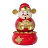 Cartoon God of Wealth Solar-Powered Desktop Ornament - New Year Gift