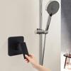 Single-function Shower Mixing Valve Wall Mount Black Shower Handle Valve Kit Chrome Plating Wrench Type Shower Valve Set