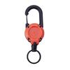 1/4Pcs Retractable Keychain with 60CM Steel Cord Heavy Duty Carabiner Badge Reel ID Holder Extendable Camping Hiking Hanging Buckle Keyring
