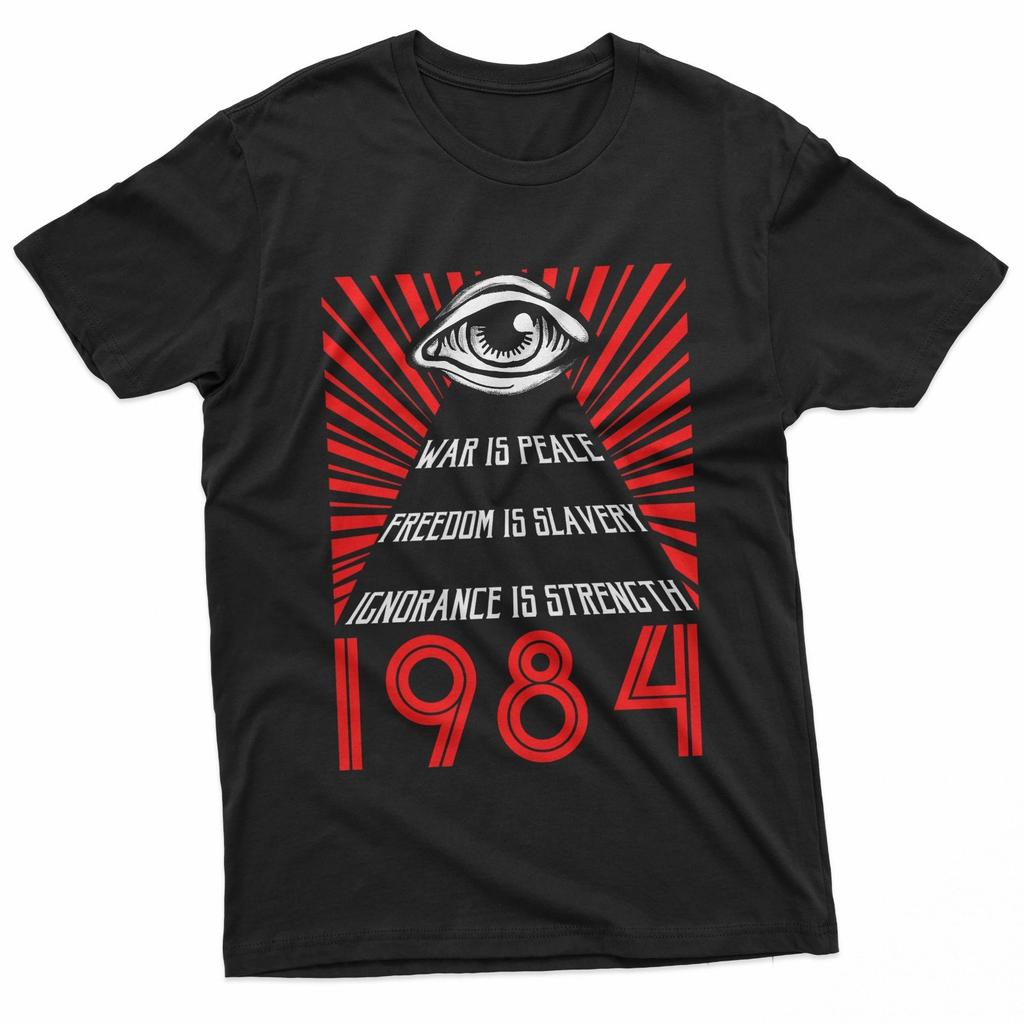 1984 Orwel Dystopian Slogan All Seeing Eye Gothic T-Shirt