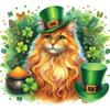 St Patricks Day Full DIY 5D Round Drill Gem Art Diamond Painting Kits for Adults/Beginners Gift Idea Home Decor 40*40cm
