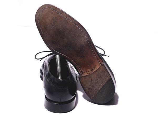 Spain Brand/Mezlan/Leather Wingtip Shoes/27.5/Black/Mckay Welt Dress/Business(USED)