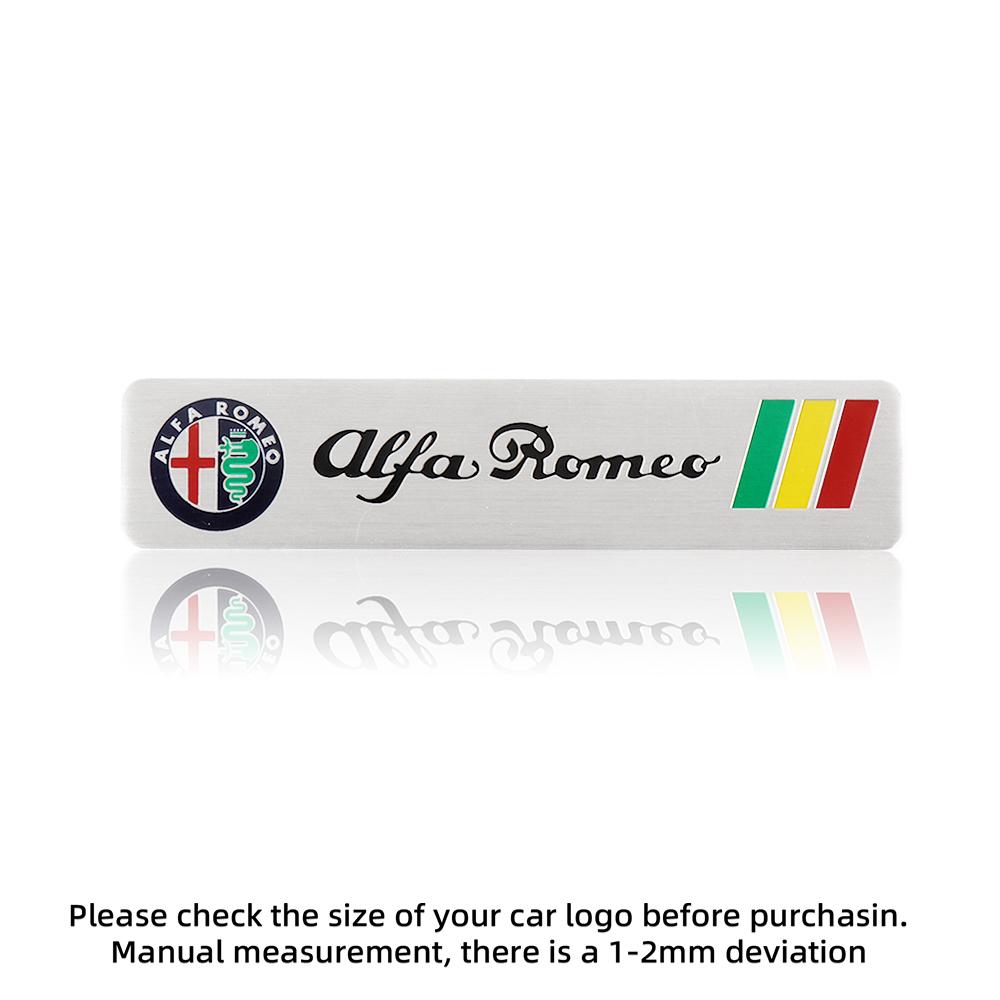 Car Stickers For Alfa Romeo 3D Metal Car Decor Emblem Fender Sticker Rear Trunk Badge Decal For Alfa Romeo Giulia Stelvio Giulie