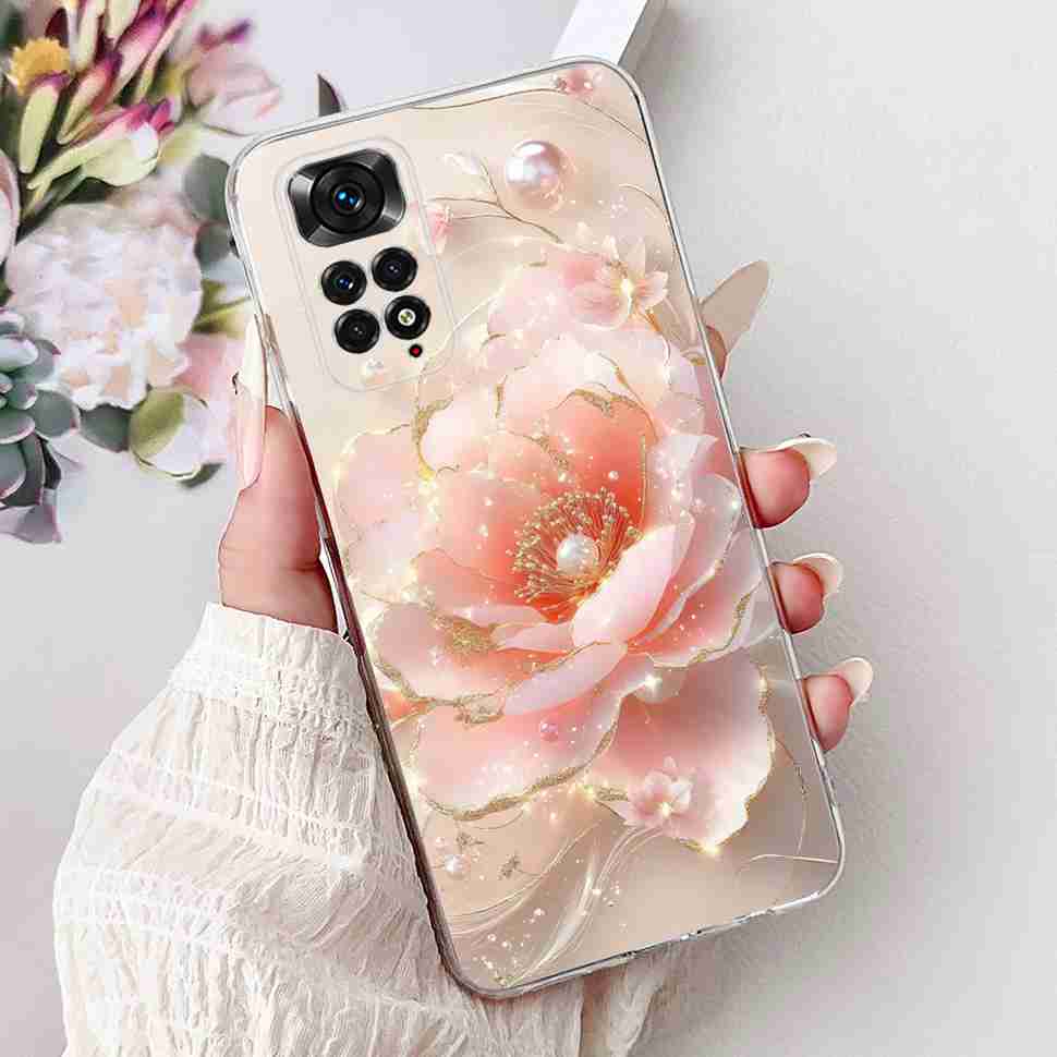 Colourful Flower For Xiaomi Redmi Note 11 4G Case Silicone Soft ShockPoof Back Cover For Redmi Note 11S Note11s Note11 4G Cases