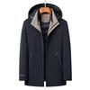 Men's High-End Winter Down Jacket: Middle-Aged & Elderly Business Casual, Thickened Warm Hooded Coat