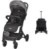 NANIA - Poussette combinée 2-en-1 avec siege auto Rimini - MYLA - 4 roues - Noir