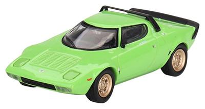 TrueScale Miniatures MINI GT Scale Lancia Stratos HF Stradale Verde Chiaro Lime Green Drive Finished Model 1/64 Left-Hand