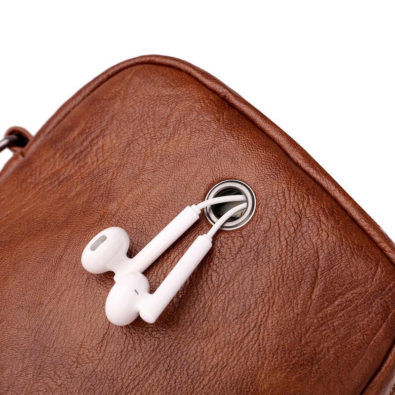 Vintage Women's Bag Versatile Practical Shoulder Bag Double Layer Large Capacity Women Crossbody Messenger Bags