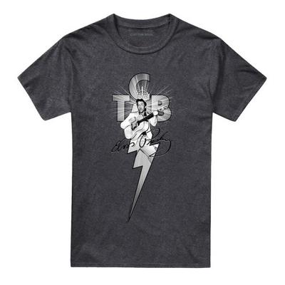 Elvis Presley Unisex Erwachsenen TCB Verziertes Heather T-Shirt