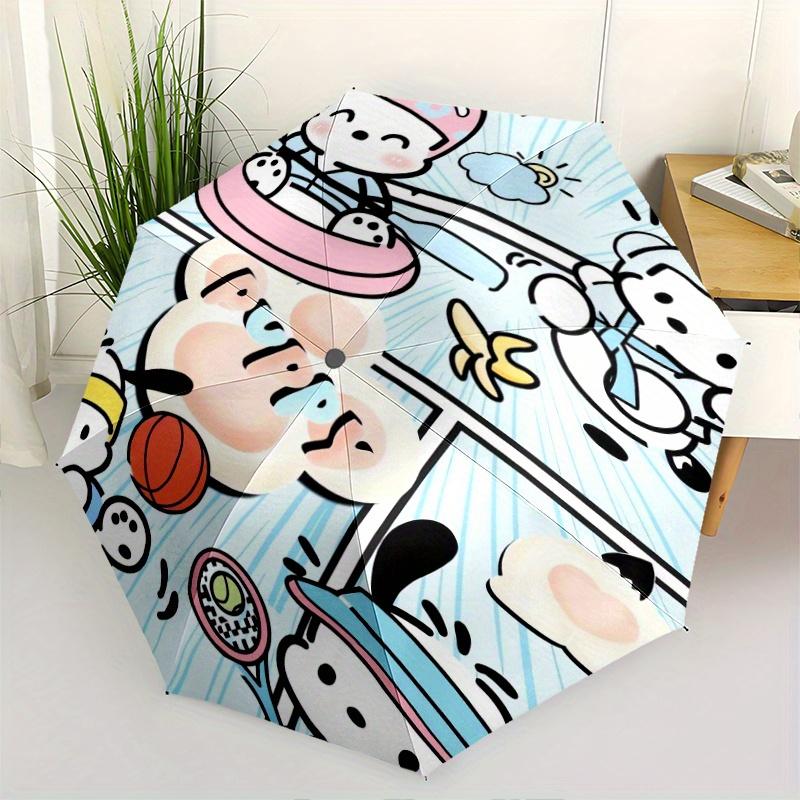

Blue Pochacco Automatic Opening and Closing Umbrella - Lightweight 3-Fold Design, Suitable for Fans, Travel, Daily Use - Official Product, Interesting