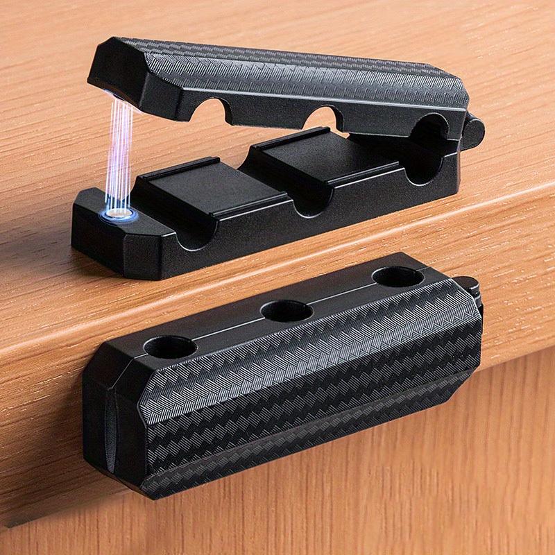 

Upgrade {3 holes}Magnetic Cable Clips [Cable Smoothing Adjustable] Cord Holder, Desktop Cable Management, Adhesive Cord Holder чёрный