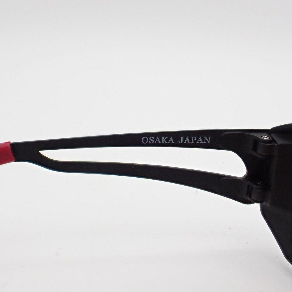 Used Zeque by ZEAL OPTICS Zeque Sunglasses Vanq X Black X Red Orange Lens [Ioki Pawn Shop]