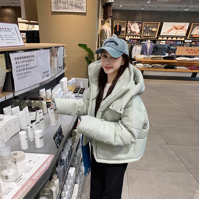 

Женская зимняя короткая куртка-худи оверсайз XL