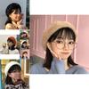 Adorable Warm Winter Beret For Women Cute Plush Wool Hat Adjustable Size