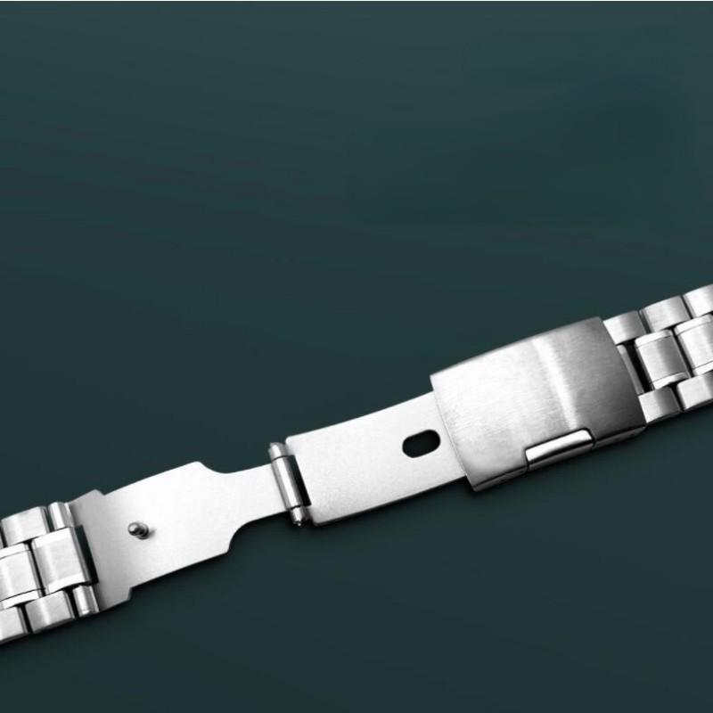 18mm 19mm 20mm 21mm 22mm 24mm Edelstahl Massiv Gebogenes Ende Uhrenarmband Faltbare Uhrenschließe für Universelles Uhrenarmband