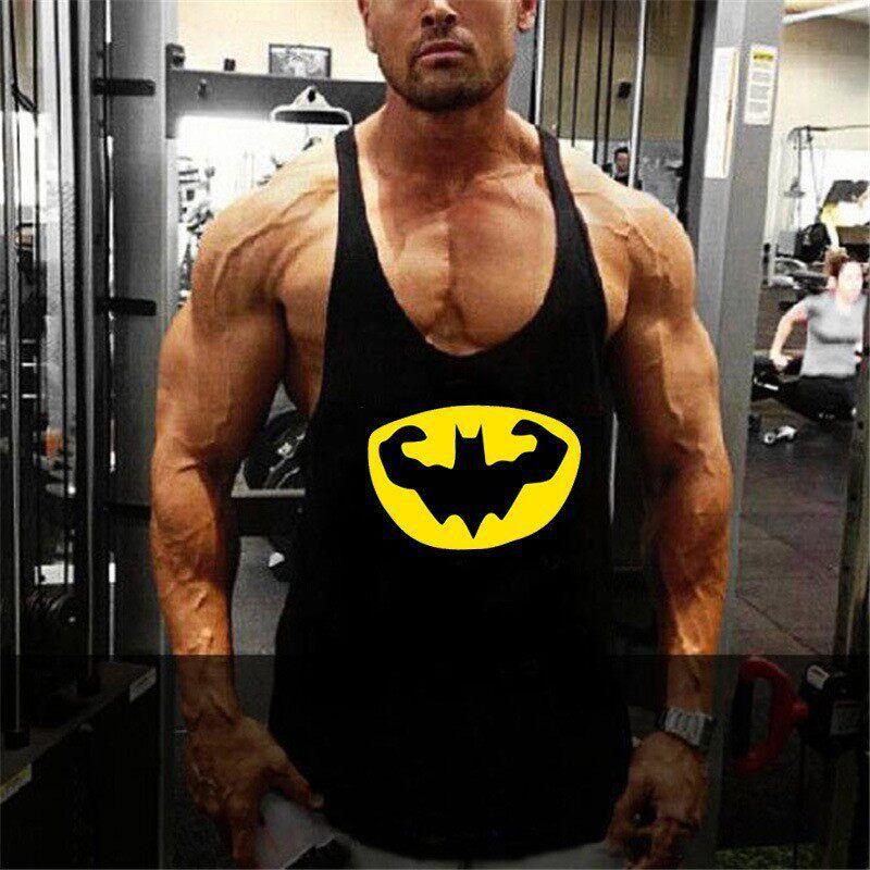 Summer Muscle Gym Men's Loose Leisure Sports Vest Fashion Trendy I-Shaped Fine Training Breathable Sleeveless T-shirt
