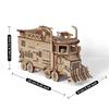3D wooden puzzle battle truck model, DIY assembly model of Doomsday mecha tank, 3D puzzle model of armored vehicle