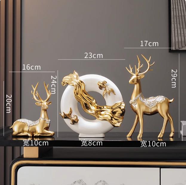 Chinese Koi Fish Attract Wealth Ceramic Accessories Office Cafe Table Sculpture Crafts Home Livingroom Bookshelf Figurines Decor