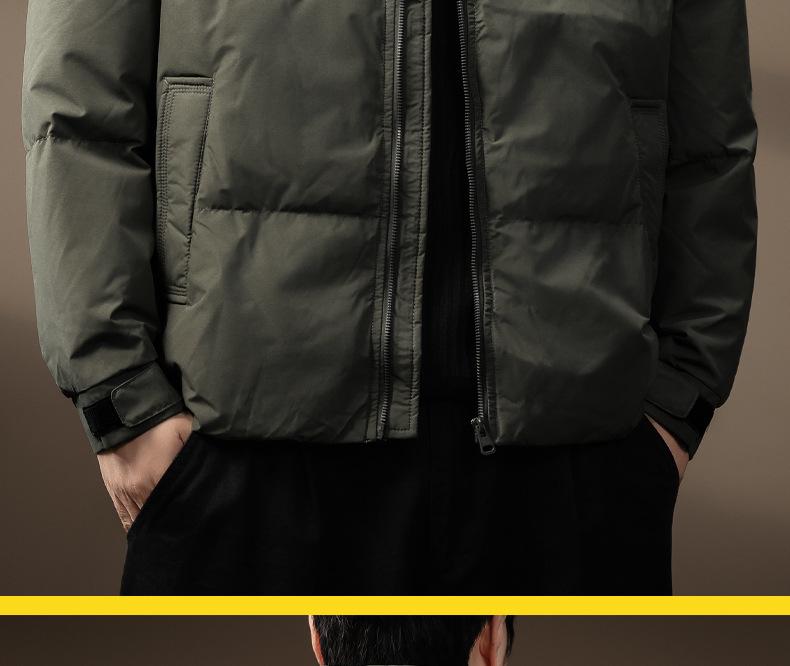 Luxuriöse Herren Retro 90er Winterjacke mit Daunenfüllung - Warm, Locker und Vielseitige Oberbekleidung