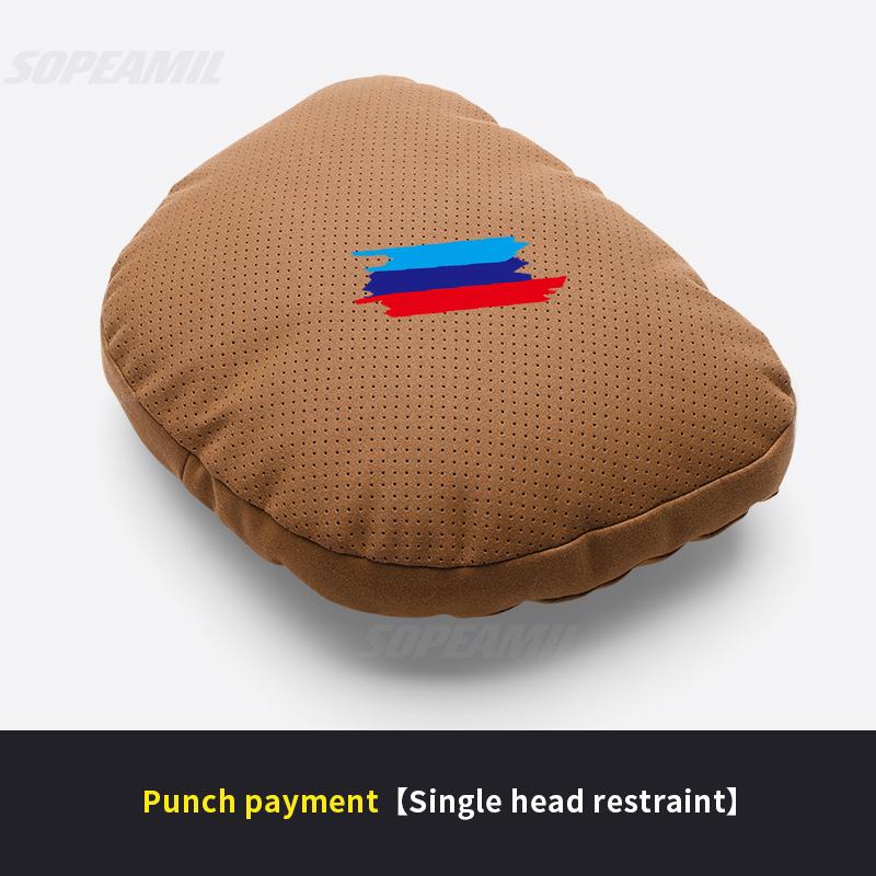 BLQ1 For BMW M X1 X3 X5 X6 G20 G30 E36 E39 E46 E90 E92 F15 F20 F25 F30 Car Headrest Neck Support Seat Lumbar Cushion Soft Neck Pillow