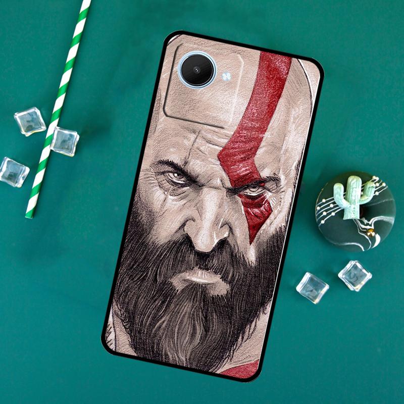God Of War For Realme C71 C75 C55 C53 C67 C61 C33 C63 C51 10 11 12 13 14 Pro Plus C65 GT7 15 Pro Case