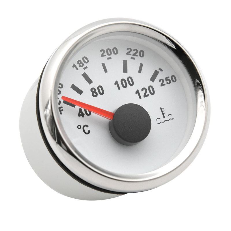 2"52mm Water Temp Gauge 40-120℃ 100-250 ℉ Water Temperature Meter Water Temp Indicator For Car Truck Boat Auto Accessories