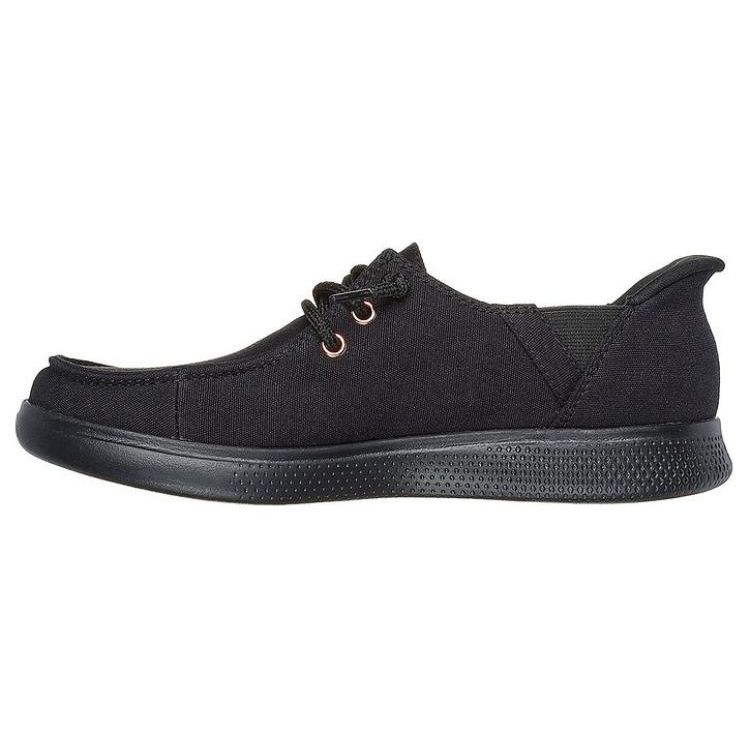 Skechers Bobs Skipper Canvas Simple Comfortable Low-Top Casual Shoes Women sneaker Black 114814-BBK 39