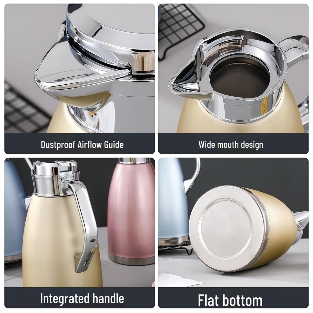 Large Capacity 304 Stainless Steel Insulated Kettle for Restaurants and Hotels