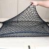 Double-Layer Elastic Car Trunk Storage Net with Hooks