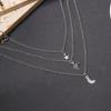 Star Necklace New European and American Alloy Jewelry Pendant Moon Multilayer Stacking Women's High Sensibility Necklace