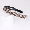 Fashion Lovely Metallic Lady Hollow Rose Flower Elastic Hair Band Headband