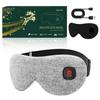 SEASAND Hot Eye Mask, Type-C Rechargeable, Cordless, Heated Eye Mask, Unisex, Lightweight, No Pressure, Light Blocking, Washable, Spare Cover, Adjusta
