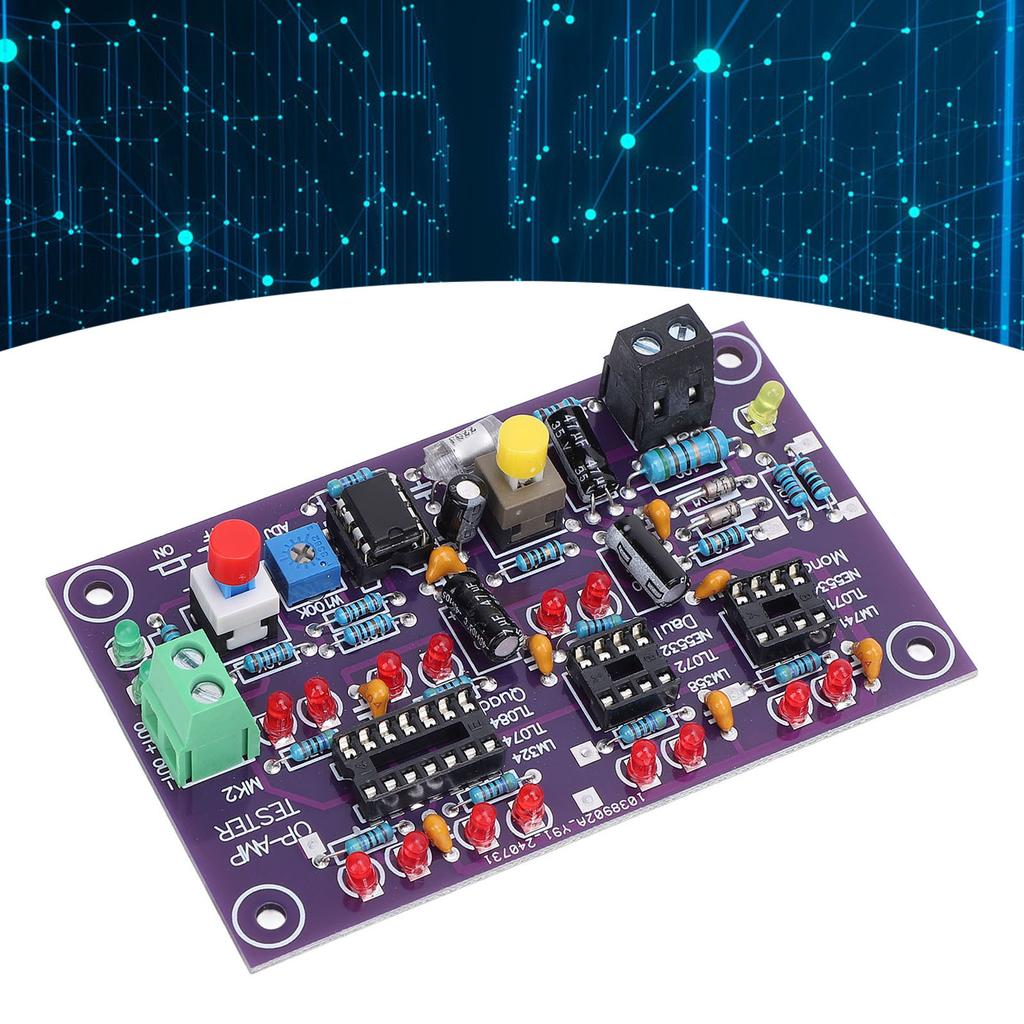 AMP OP Test Module Operational Amplifier Test Board AMP Tester for Single Double Quad  12V T2 Tester