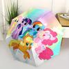 1pc My Little Pony Friendship Circle Umbrella with Plastic Handle,Suitable for All Seasons Home Travel Outdoor UmbrellaM1114